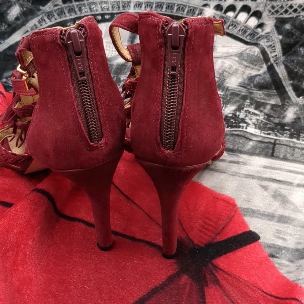 Antonio Melani leather fringe shoes